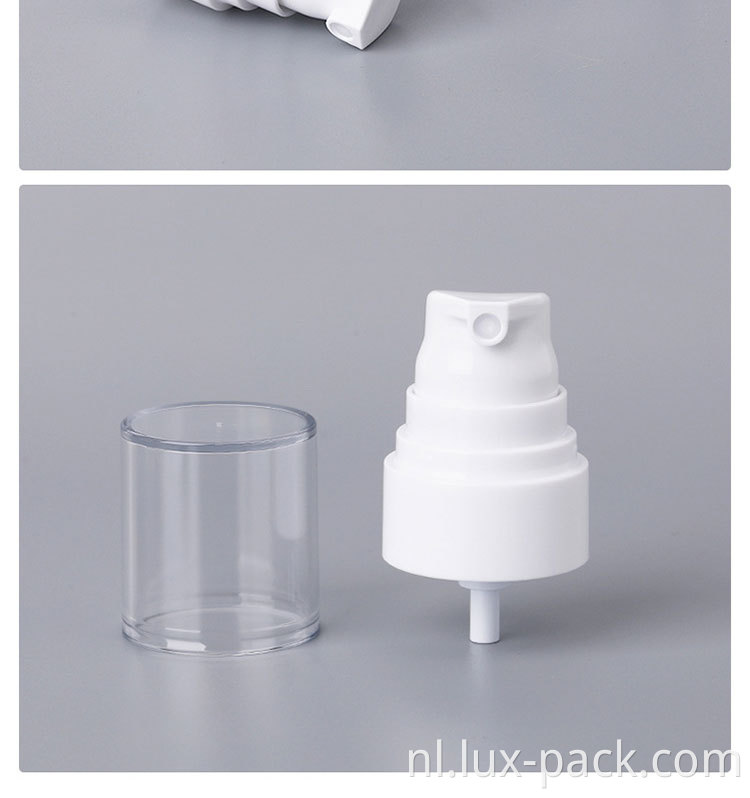 18/410 20/410 Spray Panis Cosmetic Cream Pump Jar met overdrachtspompontvanger